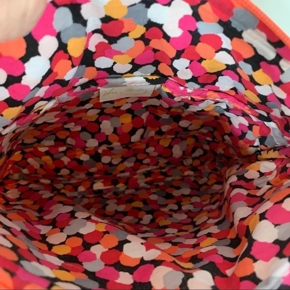 Vera Bradley Crossbody Multi-Zipper Bright Colored Purse - Picture 11 of 13